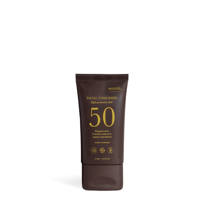 Woods Copenhagen's Facial Sunscreen SPF50: Reef-Safe Sun Protection - 50ml / 1.69 fl oz