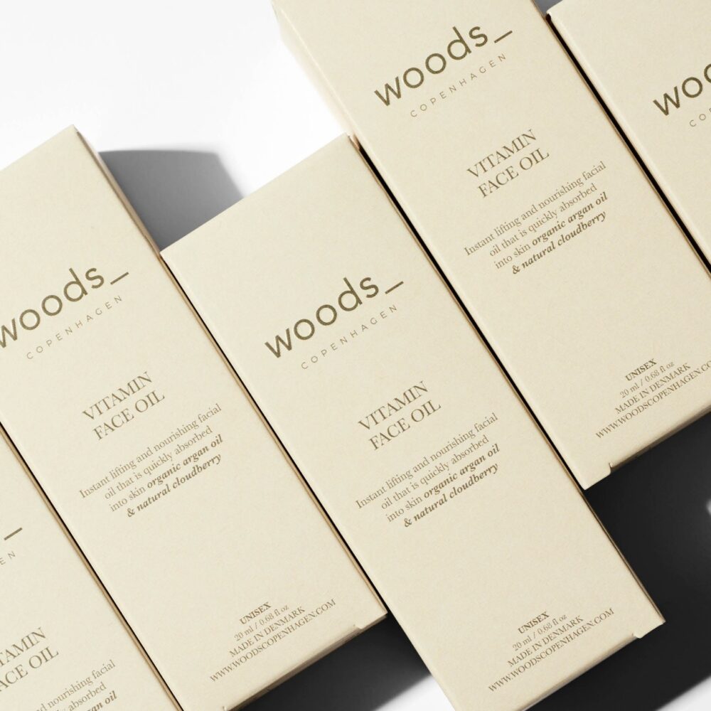 Woods Copenhagen Vitamin Face Oil - Luxurious 20ml bottle, suitable for all skin types.