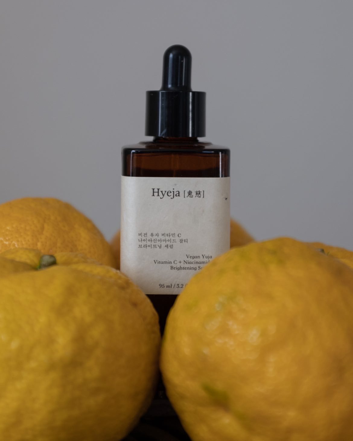 Vegan Yuja Vitamin C Brightening Serum with antioxidants and skin-illuminating formula for radiant, hydrated skin.